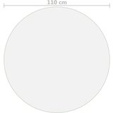 vidaXL Zaštita za stol prozirna Ø 110 cm 2 mm PVC Cijene