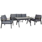 Rojaplast Tamno siva metalna vrtna fotelja Sibiu Duo – | shoptok.hr