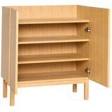 Hübsch Omarica v hrastovem dekorju v naravni barvi 80x90x40 cm Ark – | Shoptok.si