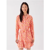 LC Waikiki Women's Patterned Long Sleeve Shirt Dress