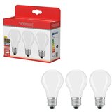 VOLTOLUX Set LED sijalk (E27, Ni mogoče zatemniti, Toplo bela, 806 lm, 7 W, 3 kos, Bela mat) Cene