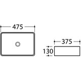 Sapho Bež keramički umivaonik 47,5x37,5 cm Dalma – | shoptok.hr