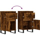 vidaXL Komode 2 kom dimljena boja hrasta 40x35x70 cm konstruirano drvo | shoptok.hr