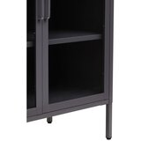 Premier Housewares Siva željezna vitrina 80x102x40 cm Acier – | shoptok.hr