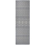 vidaXL zunanja preproga ploščato tkanje 80x250 cm modre črte Cene