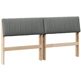  Tapecirani uzglavlje Tamno siva 150 cm Čvrsto borovo drvo | Eponuda.com