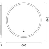  LED kupatilsko ogledalo sa pozadinskim osvetljenjem LED/15W/230V 4000K IP44 | Eponuda.com