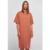 UC Ladies Ladies Organic Long Oversized Tee Dress terracotta | Shoptok.si