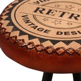  5-dijelni barski set od masivnog bagremovog drva prave kože i platna | shoptok.hr