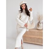 DStreet Women's knitted set DELIGHT ecru | shoptok.hr