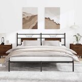  Okvir kreveta bez madraca smeđa boja hrasta 183x213 cm drveni | shoptok.hr