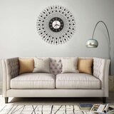 vidaXL Stenska ura kovinska 43 cm črna, (20686829) | Shoptok.si