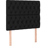 Maison Chic Posteljno vzglavje - Vzglavna omarica 2 kosa črno 90x7x78/88 cm blago, (22078118) | Shoptok.si