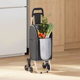 Kolica za kupovinu Crna 39,5 x 33 x 93 cm Oxford tkanina | shoptok.hr