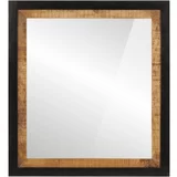 vidaXL Kupaonsko ogledalo 55x1x60 cm od stakla i masivnog drva manga
