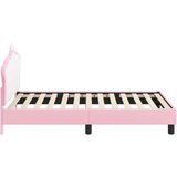  Krevet za djecu s uzglavljem Ružičasta 80 x 160 cm PU | shoptok.hr