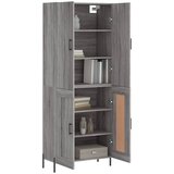  Visoka komoda siva sonome 69,5x34x180 cm od konstruiranog drva | shoptok.hr