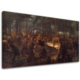  Slike na platnu Adolph Menzel - The Iron Rolling Mill | Shoptok.si