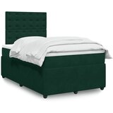 Box spring krevet s madracem tamnozeleni 120x200 cm baršunasti Cijene