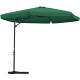  Vrtni suncobran s čeličnom šipkom 300 cm zeleni | shoptok.hr