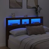 Ormarić za uzglavlje LED boja smeđeg hrasta 160x17x102 cm | Eponuda.com
