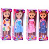 Mini lutka s dugom kosom u haljini 15cm - lutku biramo nasumično | Shoptok.si