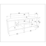 Hanah home Hanah TV komoda Maldivi, 120x46,8x35 cm, zelena | Eponuda.ba