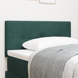 vidaXL Naslon za glavo s gumbi, temno zelena, 90 cm, žamet | Shoptok.si