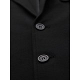 Ombre Men's SLIM knit jacket with subtle texture - black | Shoptok.si