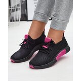 Resti Black women's sports shoes with fuchsia inserts Keteti - Footwear | Eponuda.ba