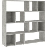 Maison Chic Knjižna omara - Knjižni regal betonsko siva 105x24x102 cm, (21723529) Cene