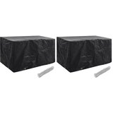 vidaXL Pokrivalo za vrtno pohištvo 2 kosa 8 obročkov 180x70x90 cm, (20766474) | Shoptok.si