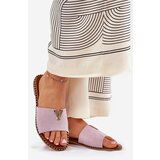 Boto Women's Flat Sandals With Decorative Details Purple Saliena | shoptok.hr