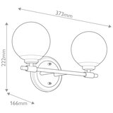  Kichler KL-BENNO2-CPZ - LED kupatilska svetiljka BENNO 2xG9/3W/230V IP44 mesing | Eponuda.com