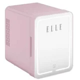 4L mini fridge with LED make-up mirror, purple