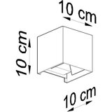  Stenska svetilka LUCA bela LED IP54, (21347379) | Shoptok.si