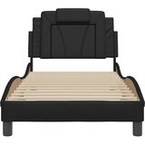  Okvir za krevet Viana bez madraca crni 90x200 cm od umjetne kože | Eponuda.com