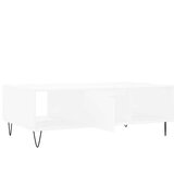  Stolić za kavu bijeli 104 x 60 x 35 cm od konstruiranog drva | Eponuda.com