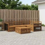  Set vanjskih sofa 5 kom. Prirodna Čvrsto drvo akacije | shoptok.hr