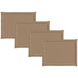  Jastučići za sjedenje 4 pcs Sivosmeđa 47 x 36 x 2 cm Poliester | shoptok.hr