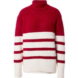 Dorothy Perkins Pulover temno rdeča / off-bela | Shoptok.si