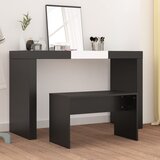  Toaletni stolac crni 70 x 35 x 45 cm od konstruiranog drva | Eponuda.ba