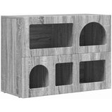  Strani šal Siva Sonoma 80,5 x 35 x 59 cm Konstruiran les, (5000107621) | Shoptok.si