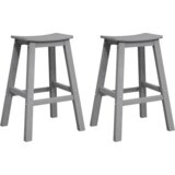 vidaXL barski stoli 2 kosa Svetlo siva HDPE | Shoptok.si