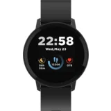 smart watch, 1.3inches ips full touch screen, round watch, IP68 waterproof, multi-sport mode, BT5.0, compatibility with ios and android, black CNS-SW63BB