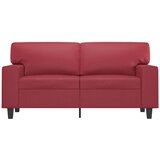  Dvosjed od tkanine crvena boja vina 120 cm od umjetne kože | Eponuda.com