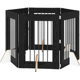  Vrata za pse s postoljem 6 pcs Crni hrast 60 x 80 cm | shoptok.hr