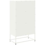  Visoka komoda bijela 68,5 x 38,5 x 123,5 cm čelična | shoptok.hr