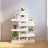  Stalak za biljke bijela 85 x 25 x 109 5 cm od masivne borovine | shoptok.hr
