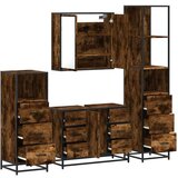 vidaXL 4-dijelni set kupaonskog namještaja boja hrasta drveni | shoptok.hr